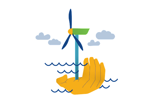 La main sur l'éolien Les citoyen·ène·s prennent la main sur l'éolien en mer et l'offshore