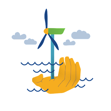 La main sur l'éolien Les citoyen·ène·s prennent la main sur l'éolien en mer et l'offshore